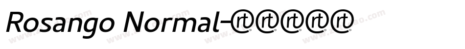 Rosango Normal字体转换